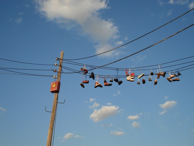 Set zapatillas vista lateral